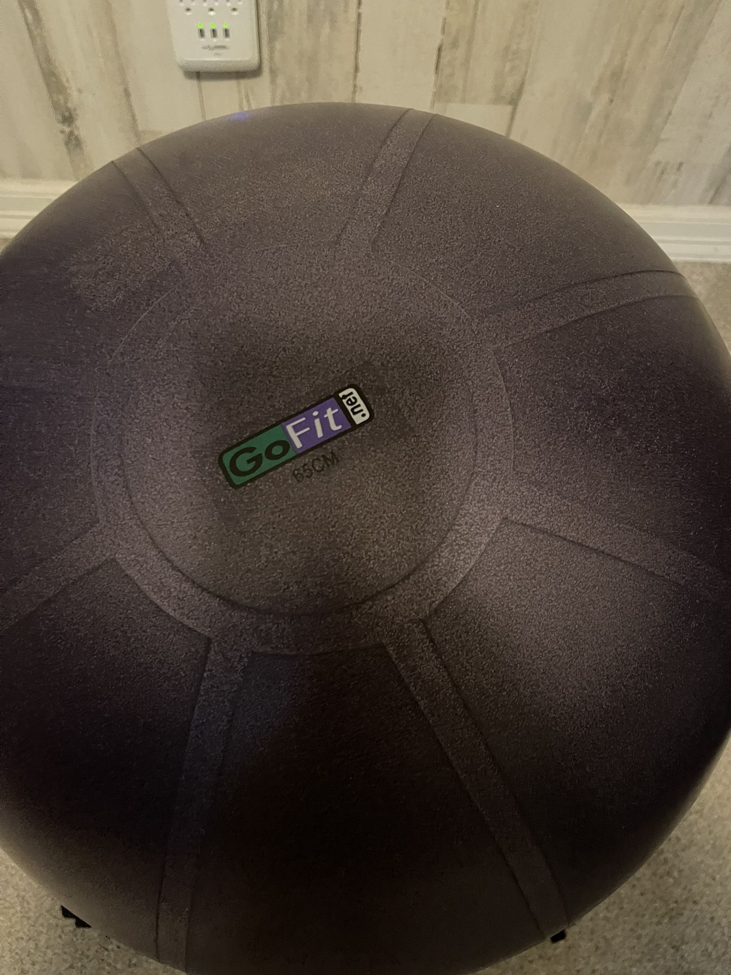 Gofit Pro Ball, 65cm, Purple With Pump & Stand