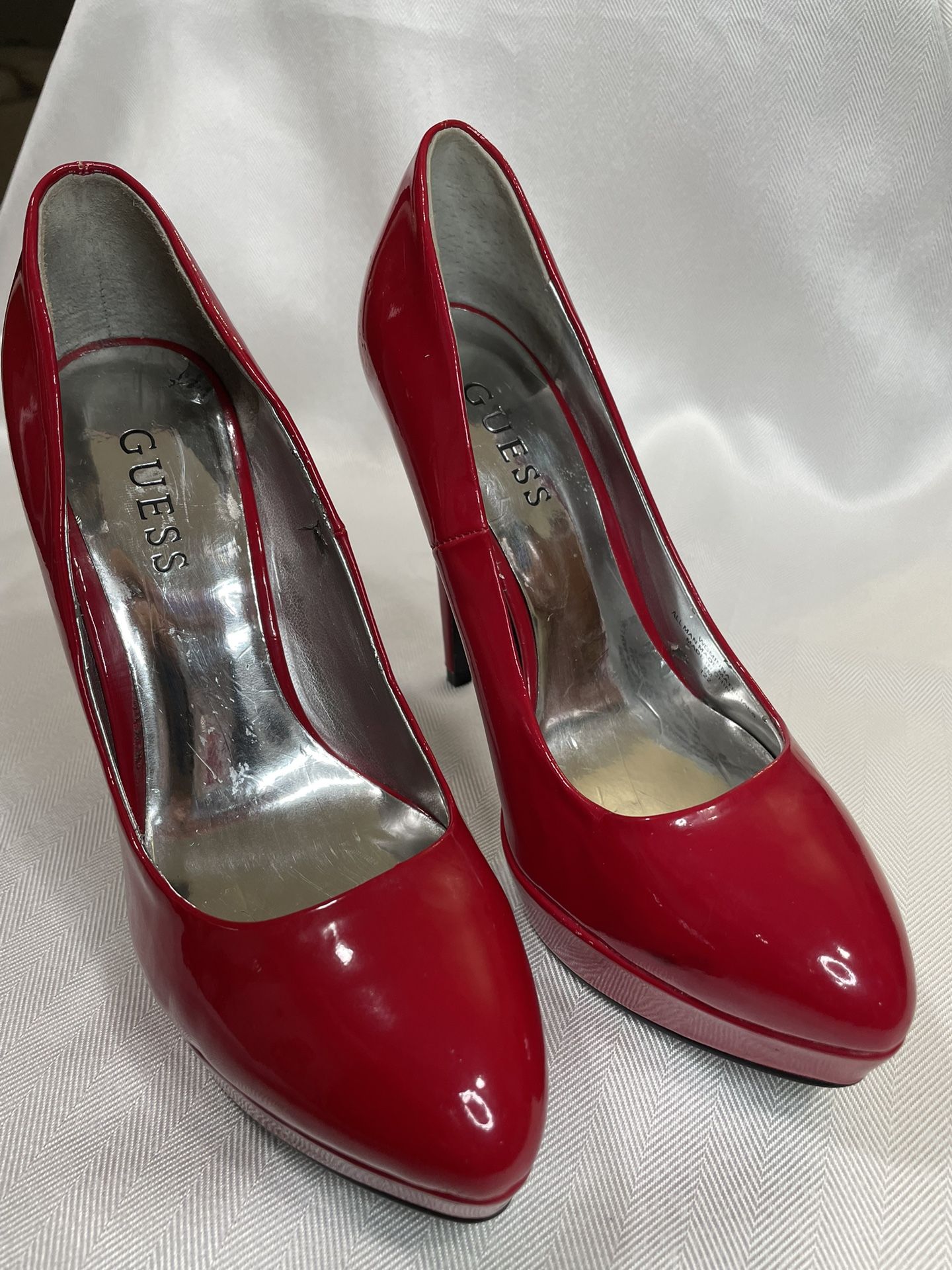 Red Guess Heels