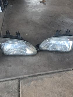 Civic headlights and tail lights