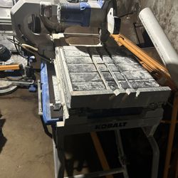 Kobalt Sliding Tile Saw With Stand 