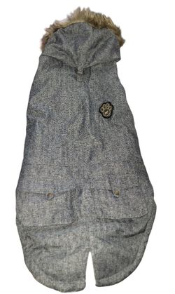 Canada Pooch Alaskan Army Parka Gray Size 26 Dog Coat Jacket