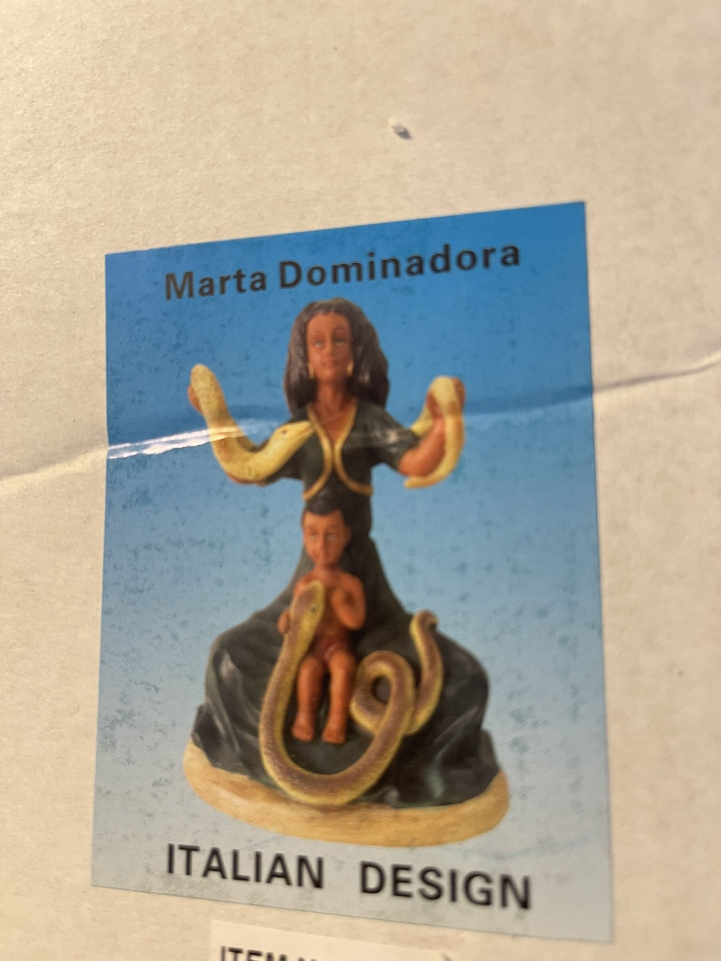 Italian Design Marta Dominadora Statue