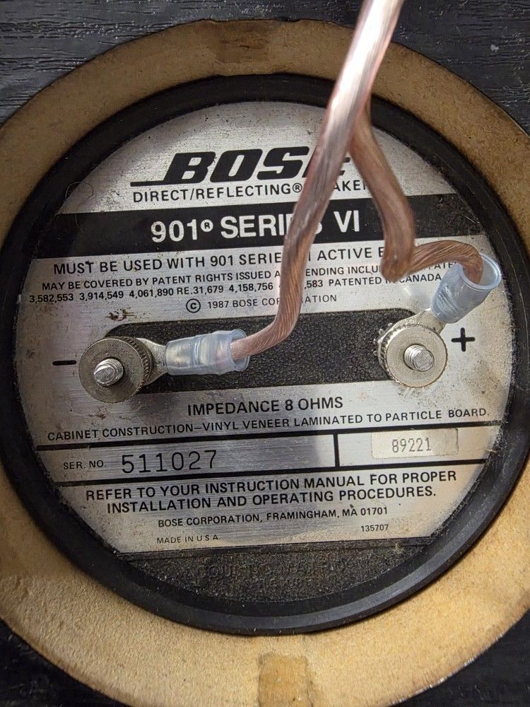 Bose 901 speakers
