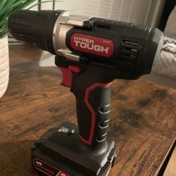 HYPER TOUGH 3/8-in Keyless NEW! HYPER TOUGH 3/8-in Keyless Chuck 20V Max Lithium-Ion CORDLESS *DRILL AND BATTERY ONLY*   NO Charger 