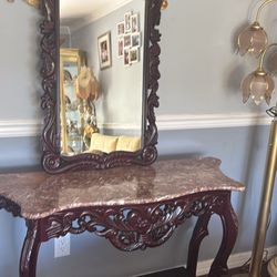 Mármol Table Whit Mirror