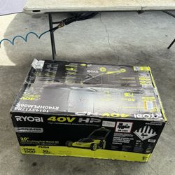 RYOBI 40V HP Brushless 20 in. Cordless Battery Walk Behind Push Lawn Mower with 6.0 Ah Battery and Charger Store