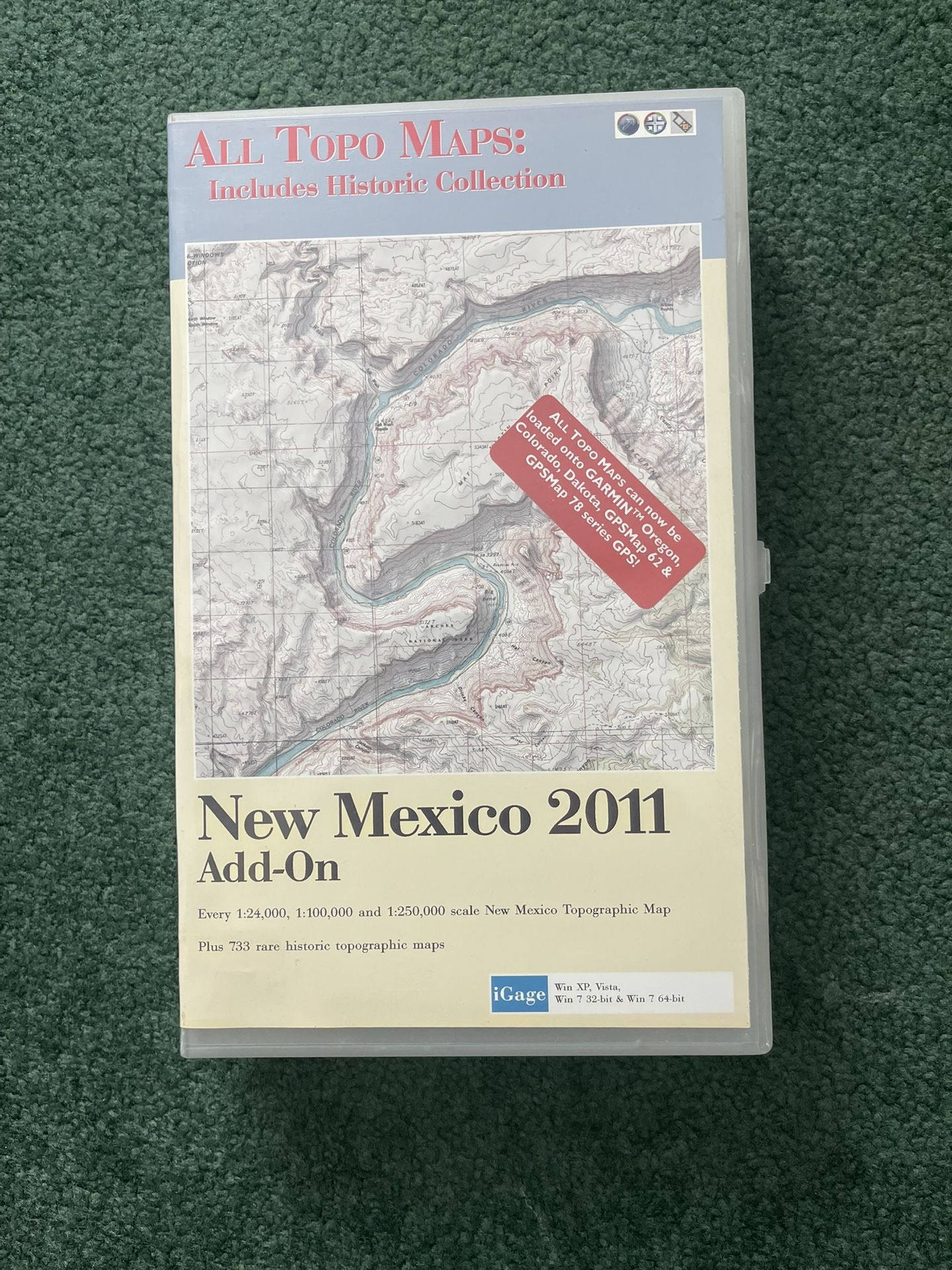 IGage All Topo Maps V7 Professional Reference Set New Mexico 2011 Add-On