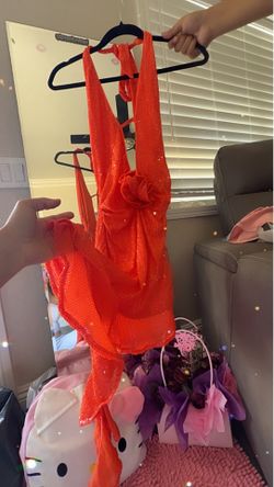Orange dress