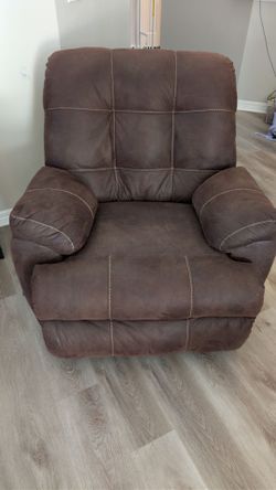Leather recliner