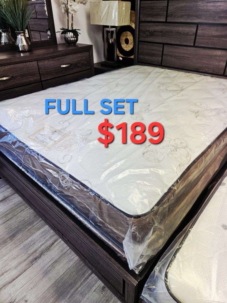 FULL SET ORTHOPEDIC $189 >> MATTRESS AND BOX SPRING