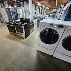 Huge Sale Store Full Of Nice Lightly Used Certified Fridge Washer Dryer Stove Oven Stackable Samsung GE Whirlpool LG Kenmore Electrolux Bosh Maytag 