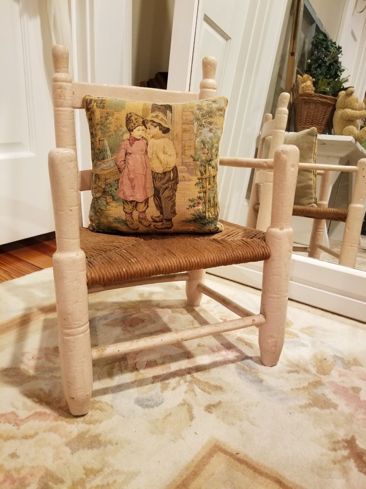 Antique childrens chair