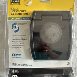 Mechanical Heavy-Duty 24-Hour Outdoor Timer. New-sealed package!  