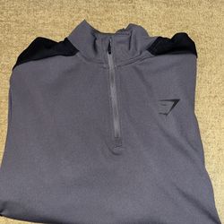 Grey Gymshark Quarter zip 