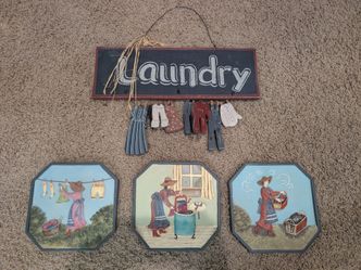 Farmhouse Laundry Wall Decor Set