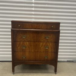 Antique Dresser rolls on casters