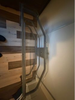3 pcs glass tv stand