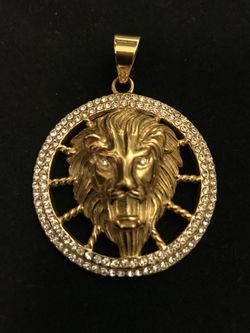 Gold Lion Pendant