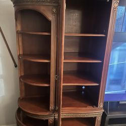 3 Piece Cherry Wood Entertainment Center 