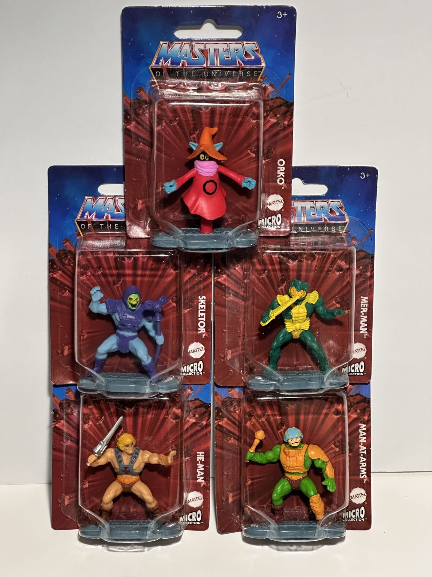 NEW Mattel Masters of the Universe Micro Collection figures He-Man Skeletor Orko