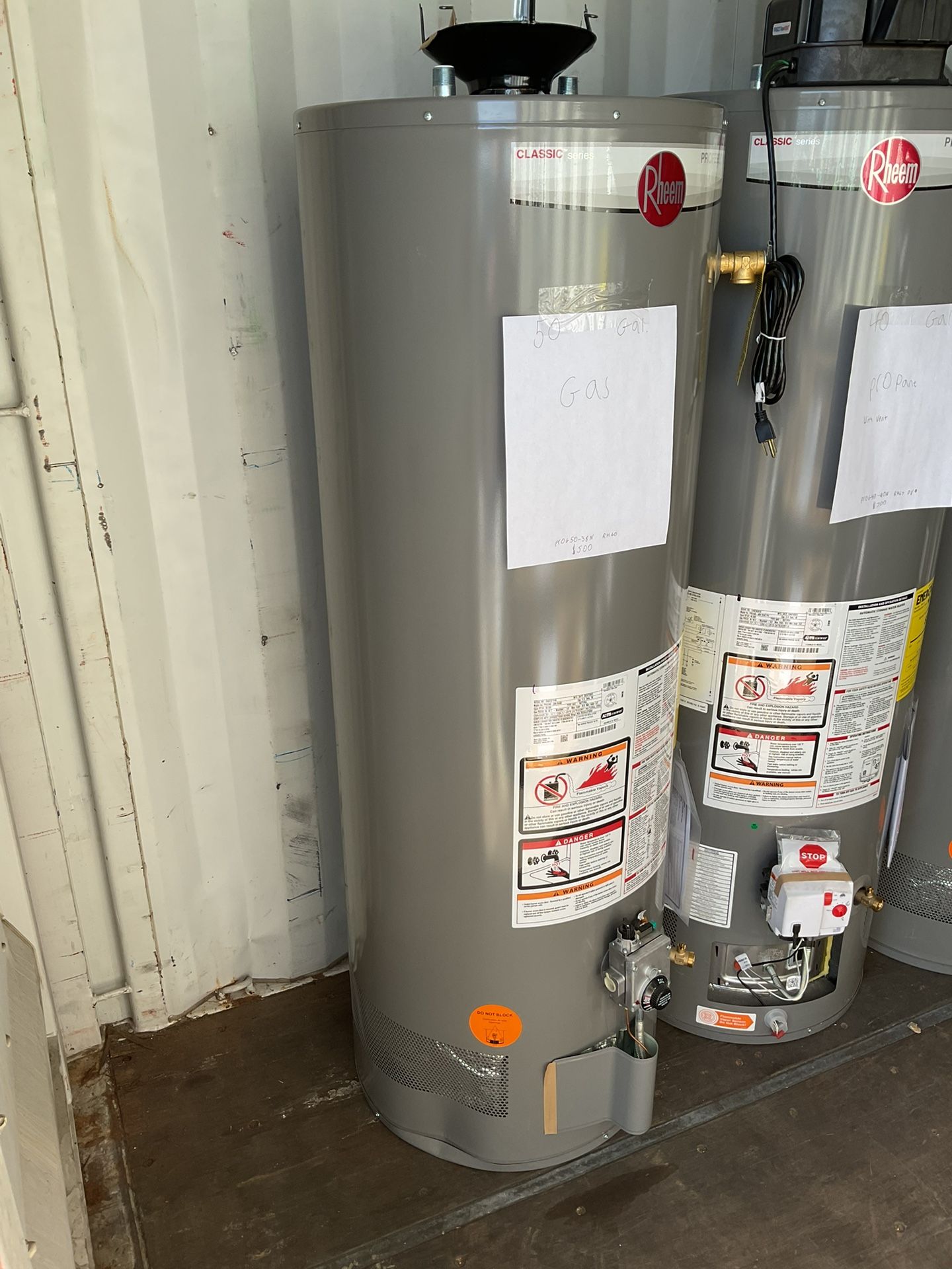 50 GAS Hot Water Heater Rheem PROG50 38N RH60