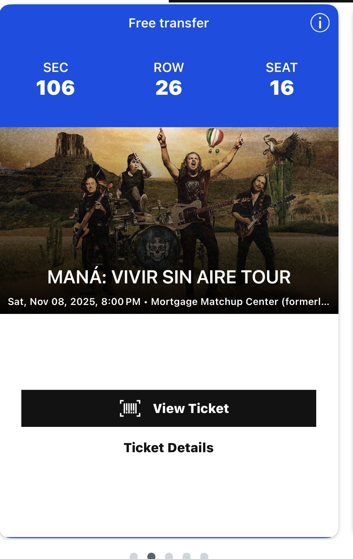 Mana Concert Tickets $150 Each 
