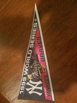 1999 World Series Yankees vs. Braves pennant