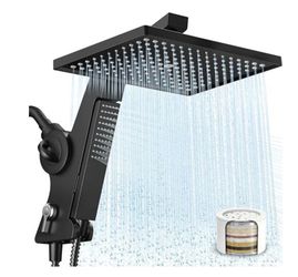 MakeFit Filtered Rain Shower Head with Handheld Combo