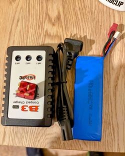 Brand New Lipo Rc Battery And Charger 