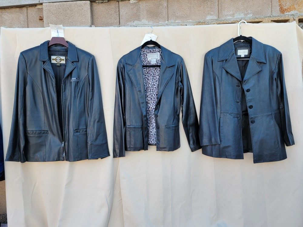 vintage leather jackets , READ POST FOR PRICES, descriptions