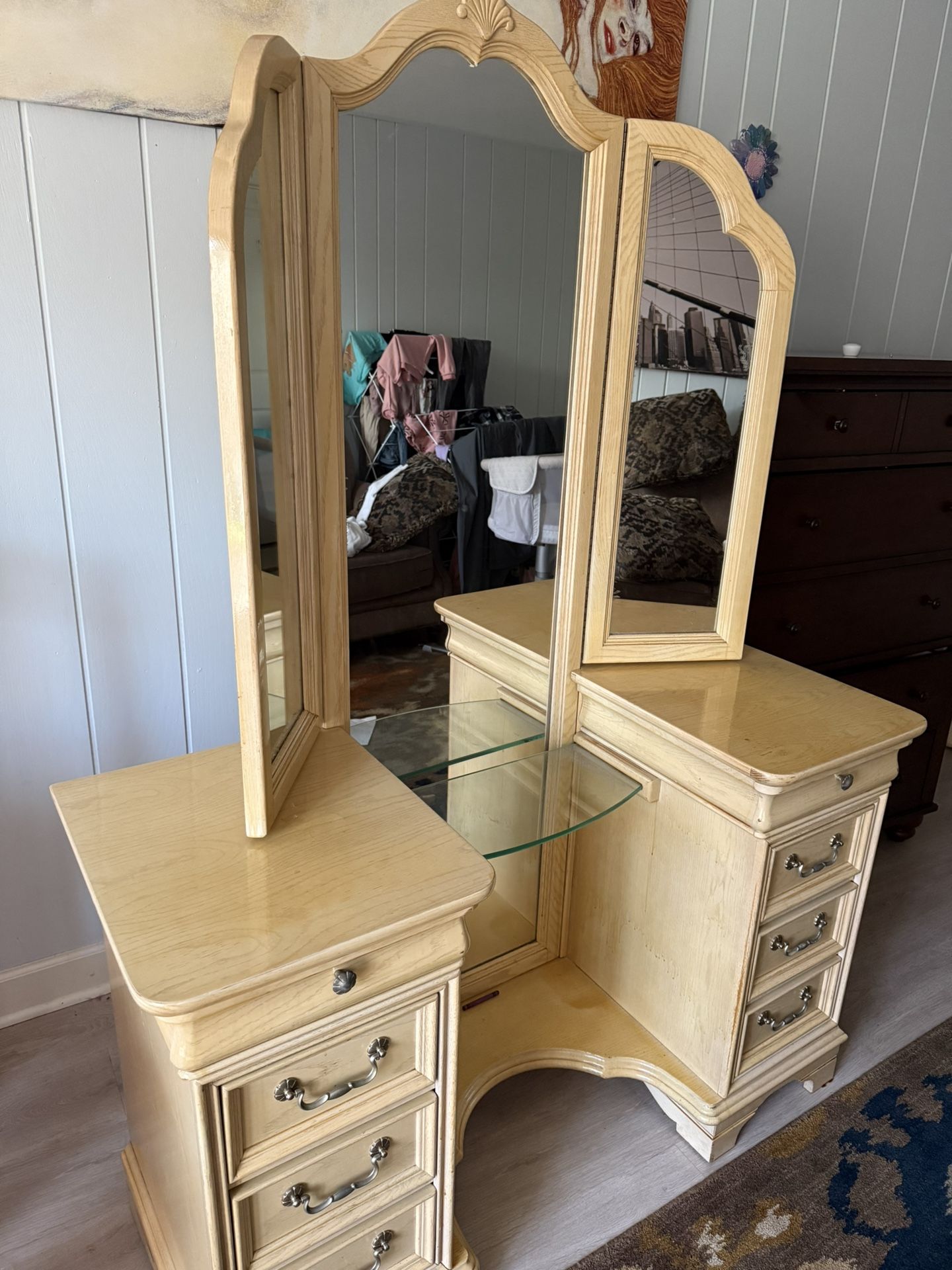Vanity with drawers