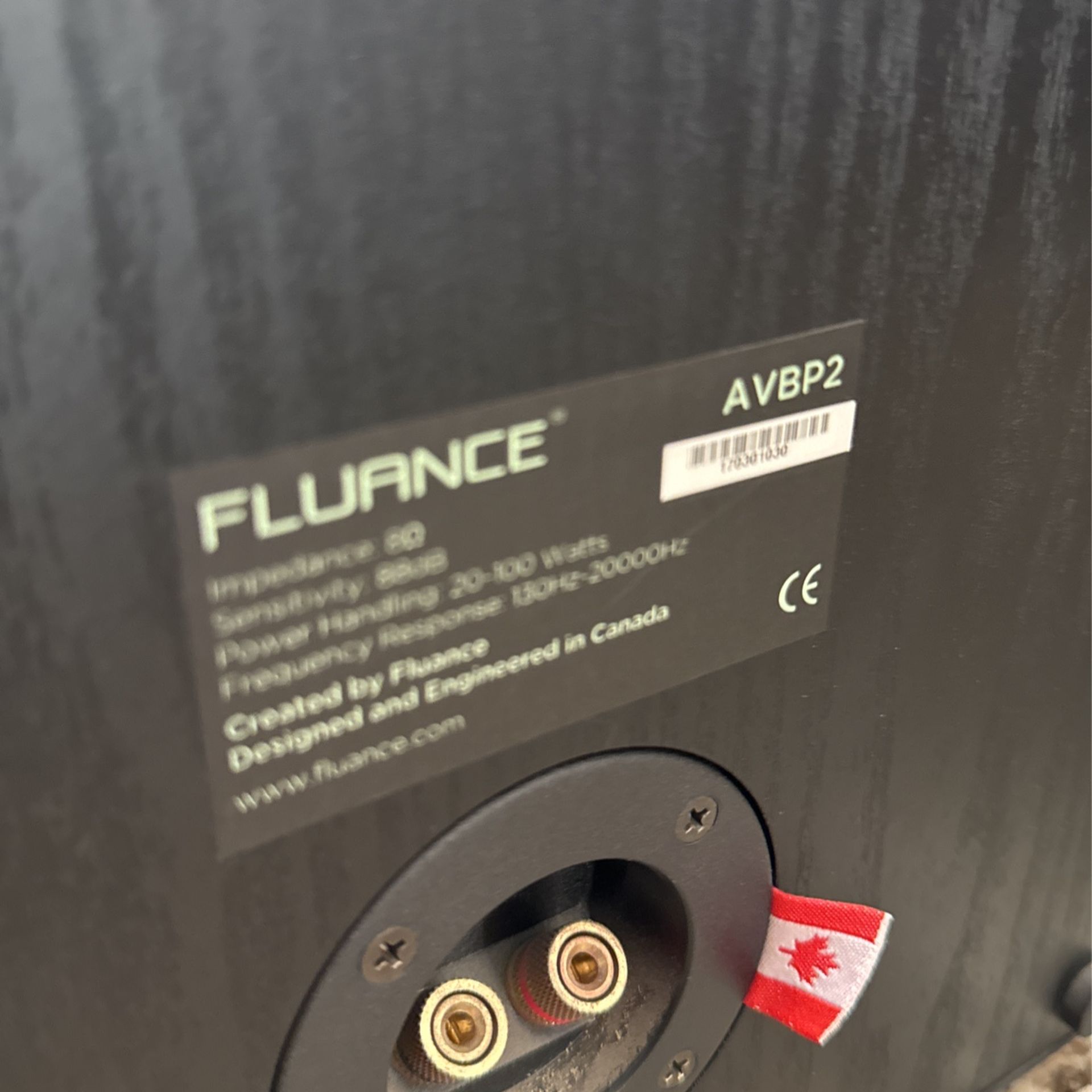 Pair Fluance AVBP2 Home Theater Bipolar Surround Sound Satellite