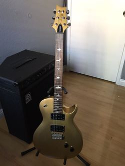 PRS SE Santana Singlecut Trem Egyptian Gold