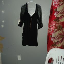 Women's HAUTE  MONDE  2 XL BEAUTIFUL BLACK DRESS