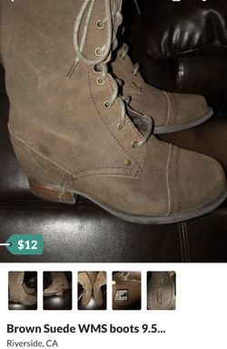 Boots 9.5 wms