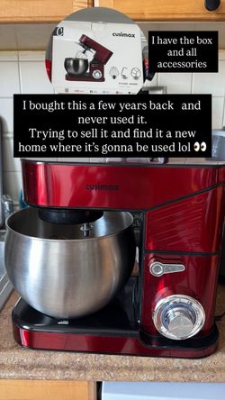 Stand Mixer, CUSIMAX Dough Mixer Tilt-Head Electric Mixer with 5-Quart Stainless Steel Bowl