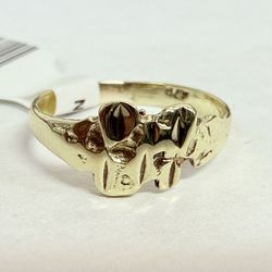 10K Gold Baby Nugget Ring 