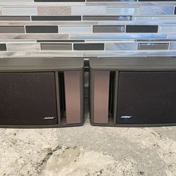 Bose Model 141 Compact Gray / Black Book Shelf Stereo Surround Sound Speakers