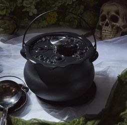 Smith and Clark 4 Quart Cast Iron Cauldron Pot Black 'Bubbling' Lid NEW