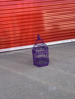 Homesake bird cage of decorations for flowering