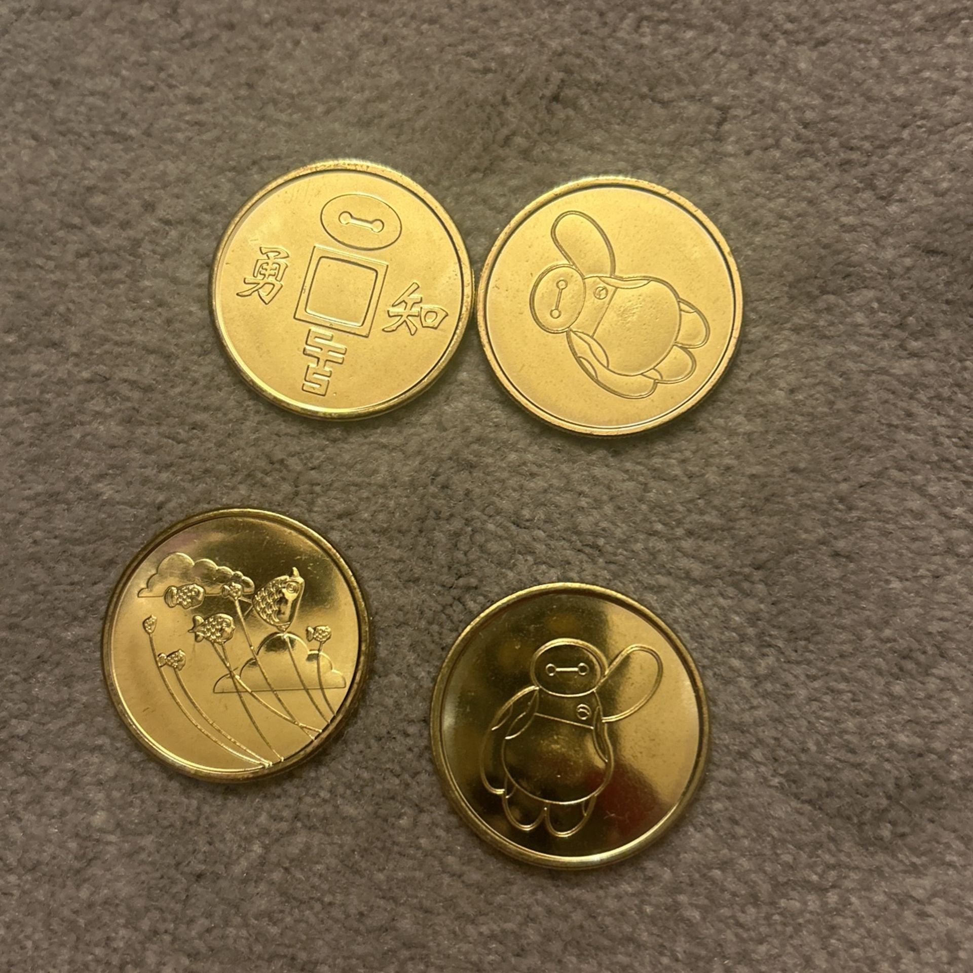 Baymax Medallions From Disneyland 