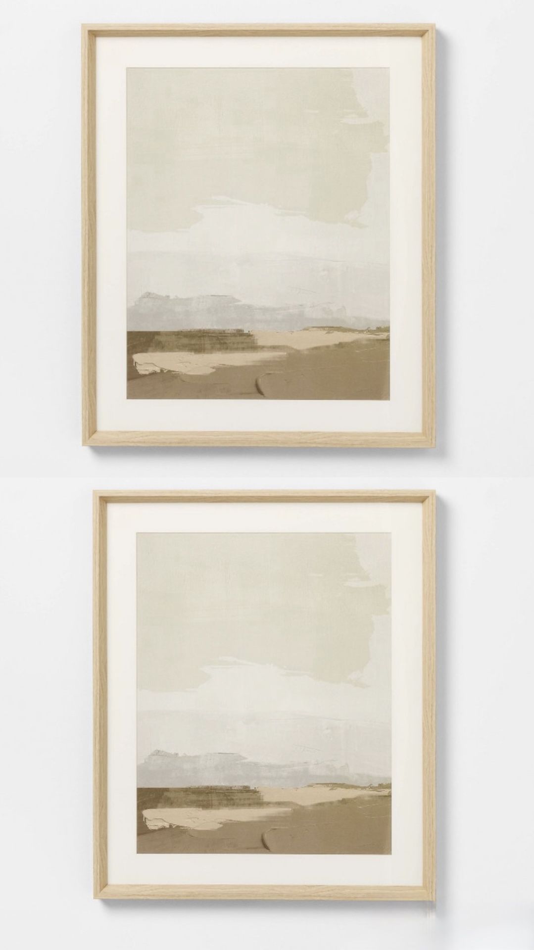 New set of 2 24"x20" Landscape Framed Wall Art - Threshold™ designed with Studio McGee