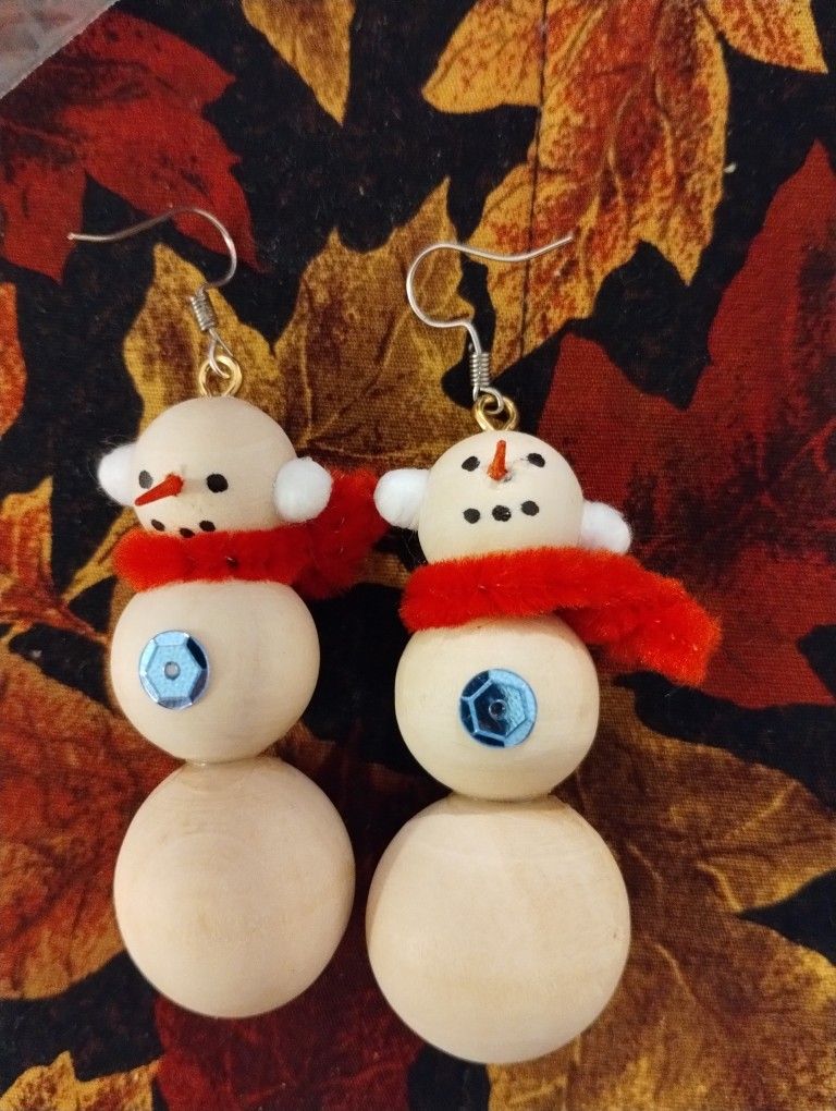 Snowman Earrings