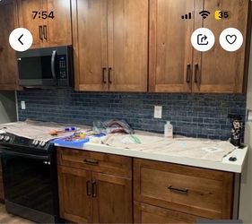 Kitchen cabinets, solid wood