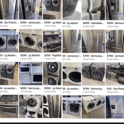 Washer Dryer Fridges And Stoves Comes With 90 Day Warranty 