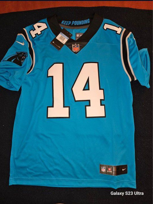 Nike Vapor Elite Carolina Panthers Blue Jersey Sam Darnold Men Sz M Original Price $160 New.