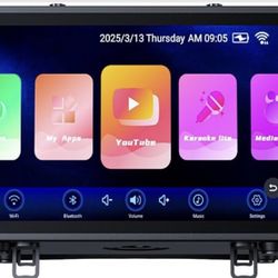 Benpal Karaoke Machine with Screen, 14 Inch Tablet with Lyric Display, Professional Karaoke Machine with Dual Wireless Mics & Bluetooth Speaker for Ad