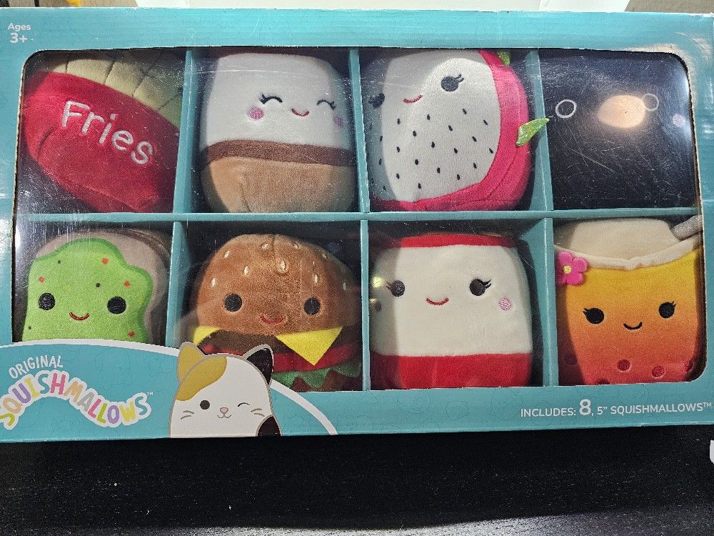Squishmallows Food Squad Costco Exclusive 5" Mini Plush Set - 8 Pack NEW SEALED
