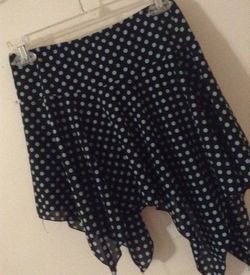 Spring polka dot skirt