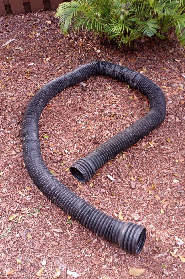 long black plastic downspout drain pipe for water diversion 